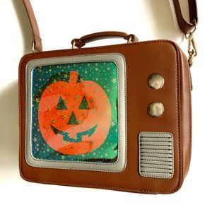 Backstitch Bruja Pumpkin TV Halloween Purse